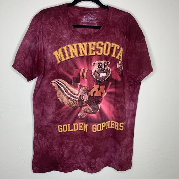 Minnesota Golden Gophers The Mountain Tie Dye T Shirt Sz 2XL - Picture 1 of 3
